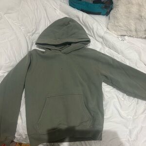Aritzia Perfect Sweat-fleece Olive Hoodie